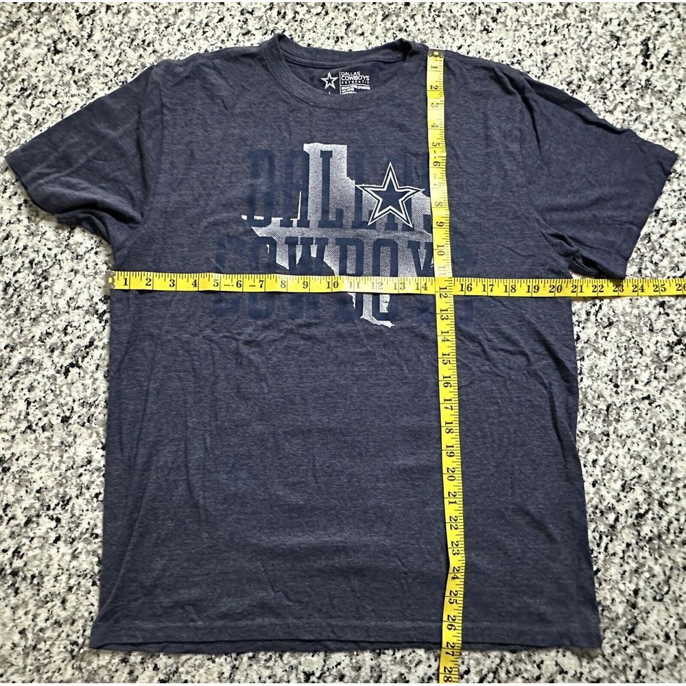 Dallas Cowboys Football T-shirt Blue Men's Large Soft Short Sleeve - Picture 2 of 5